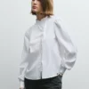 Ruffles Poplin Blouse