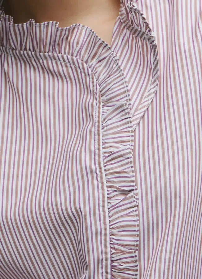 Ruffles Poplin Blouse Ruffles Poplin Blouse