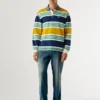 Rugby Striped Long Sleeve Polo