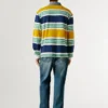 Rugby Striped Long Sleeve Polo