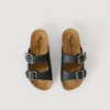 Sandals with Double Buckle