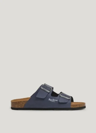 Sandals with Double Buckle