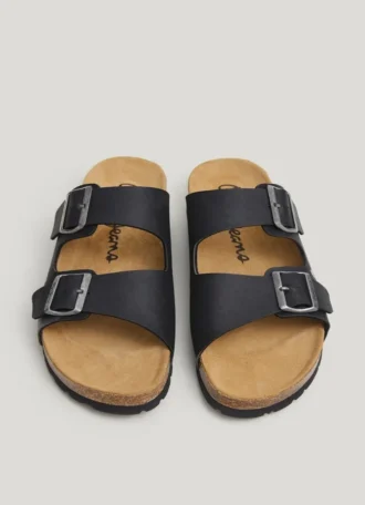 Sandals with Double Buckle