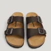 Sandals with Double Buckle