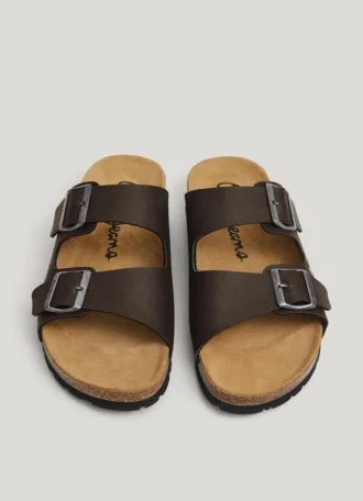 Sandals with Double Buckle
