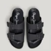 Sandals with Double Buckle