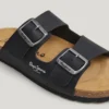Sandals with Double Buckle