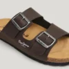 Sandals with Double Buckle