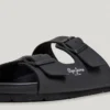 Sandals with Double Buckle