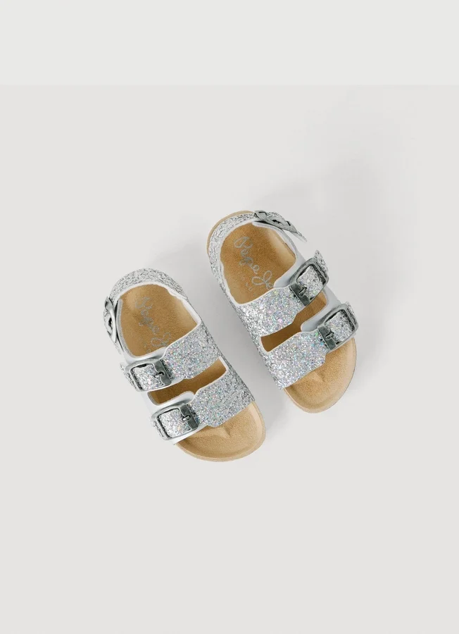 Sandals with Glitter Details Sandals with Glitter Details