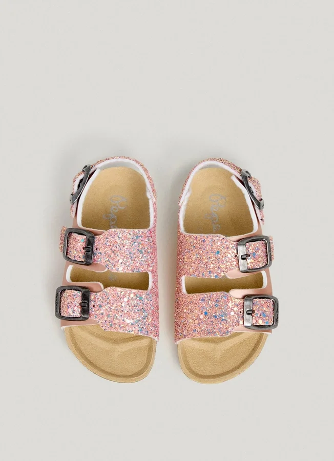 Sandals with Glitter Details Sandals with Glitter Details