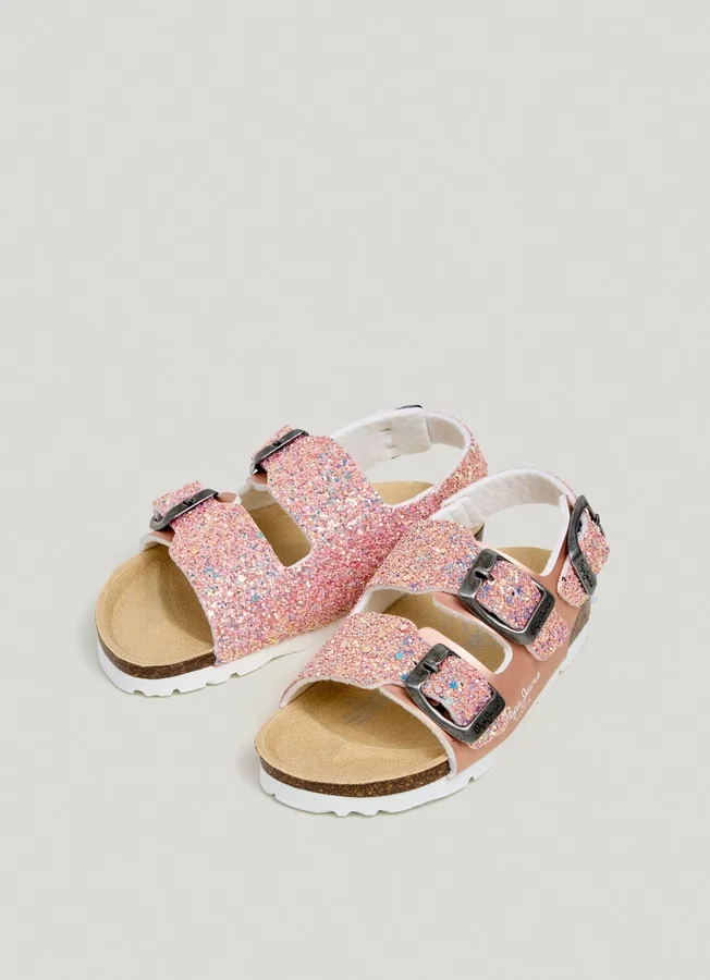 Sandals with Glitter Details Sandals with Glitter Details