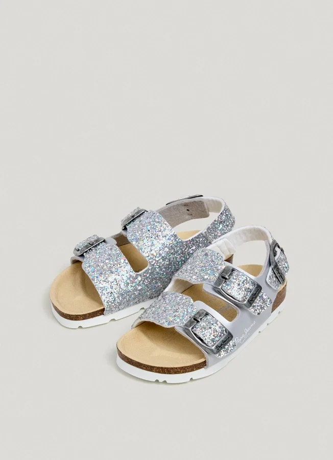 Sandals with Glitter Details Sandals with Glitter Details