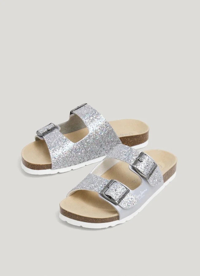 Sandals with Glitter Details Sandals with Glitter Details