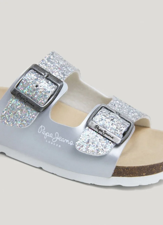 Sandals with Glitter Details Sandals with Glitter Details