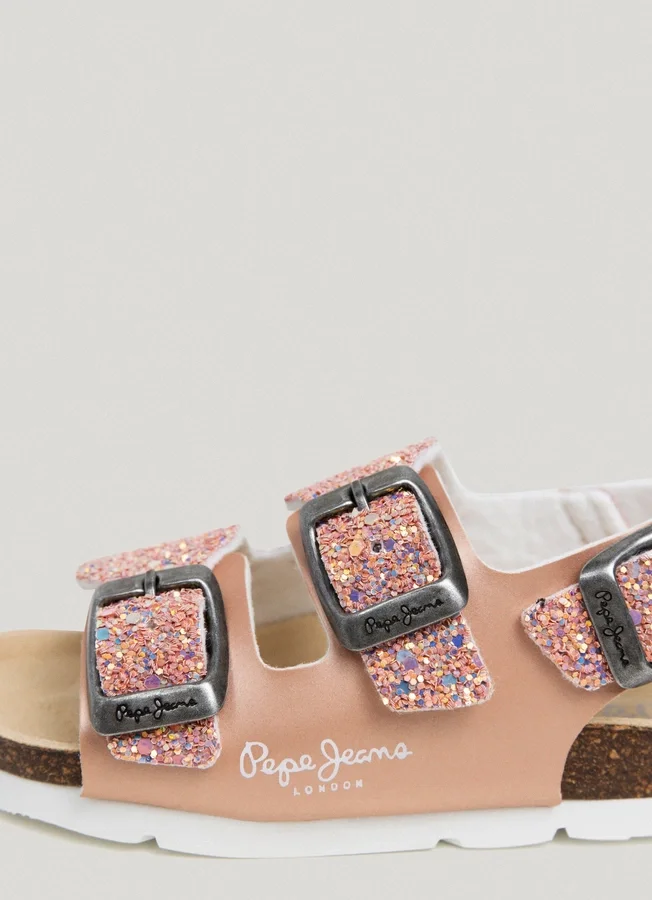 Sandals with Glitter Details Sandals with Glitter Details