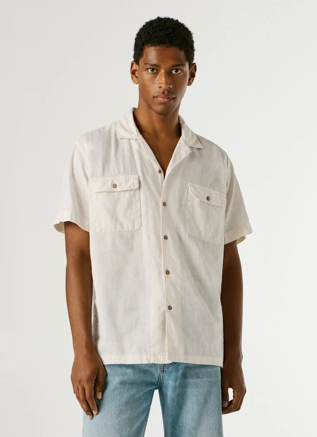 Shirt with Cuban Collar Shirt with Cuban Collar