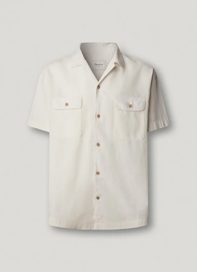 Shirt with Cuban Collar Shirt with Cuban Collar
