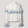 Shirt with Embroidered Ruffles