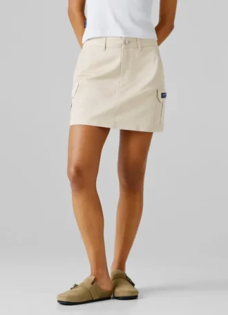 Short Cargo Twill Skirt