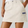 Short Cargo Twill Skirt