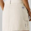 Short Cargo Twill Skirt