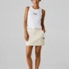Short Cargo Twill Skirt