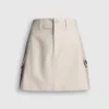Short Cargo Twill Skirt