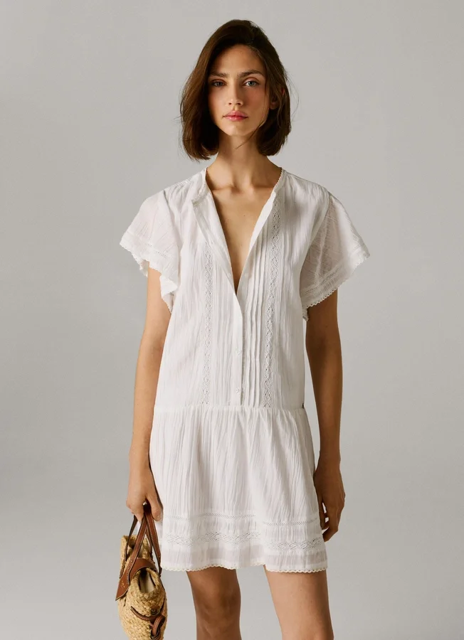 Short Dress with Lace Short Dress with Lace