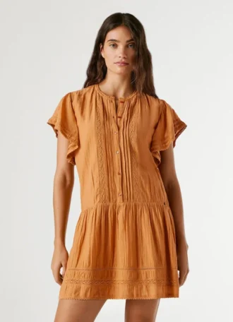 Short Dress with Lace