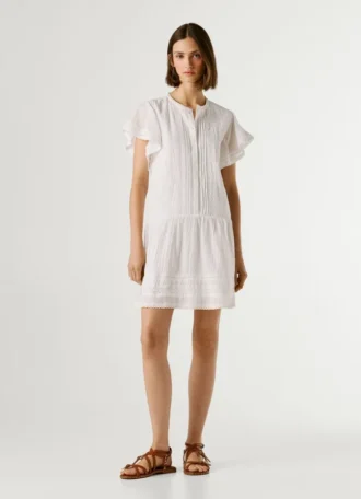 Short Dress with Lace