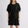 Short Dress with Metallic Details Short Dress with Metallic Details