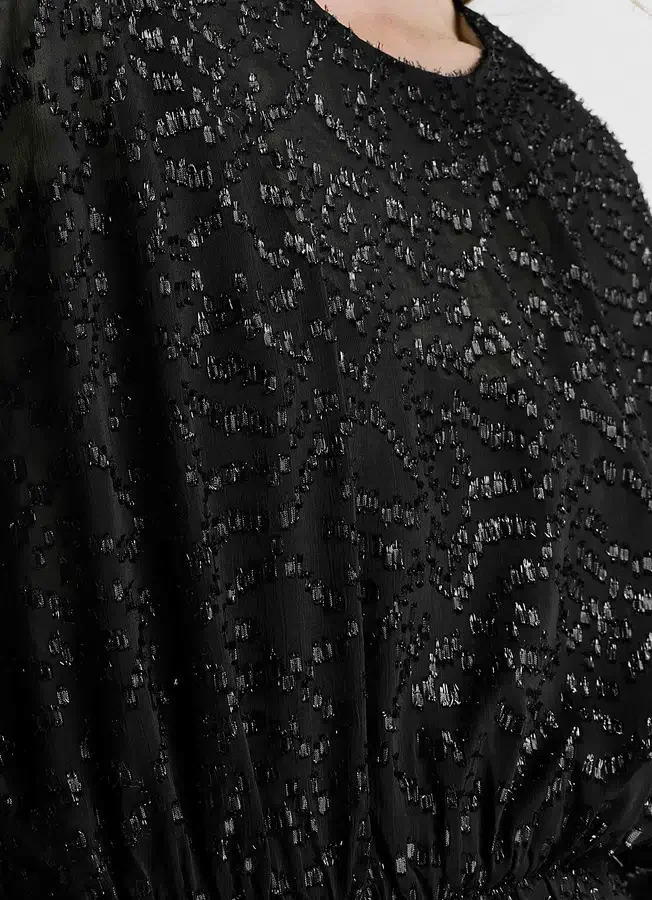 Short Dress with Metallic Details Short Dress with Metallic Details