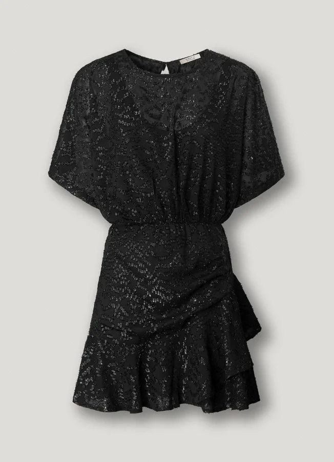 Short Dress with Metallic Details Short Dress with Metallic Details
