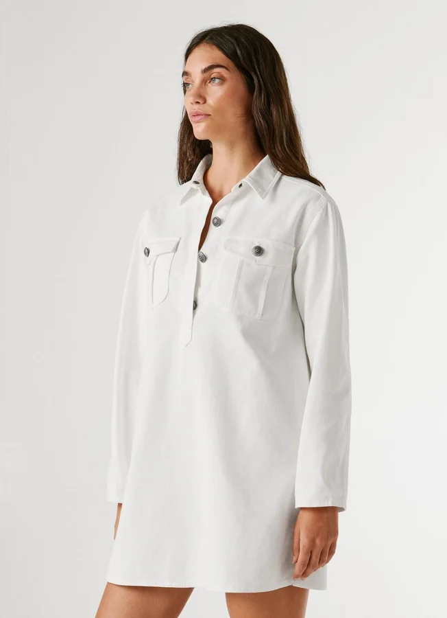 Short Twill Dress Short Twill Dress