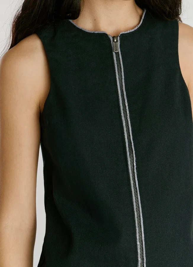 Short Twill Dress Short Twill Dress