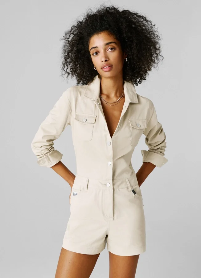 Short Twill Dungarees Short Twill Dungarees