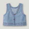 Sleeveless Denim Top