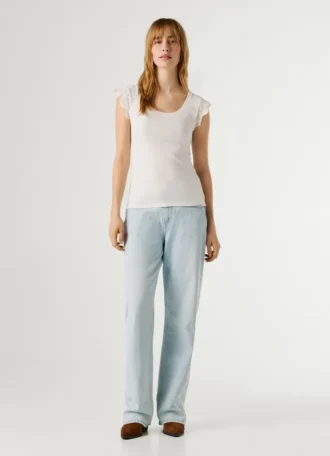 Sleeveless Ribbed Blouse