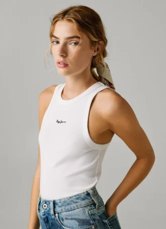 Sleeveless Ribbed Top