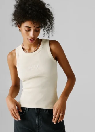 Sleeveless Ribbed Top