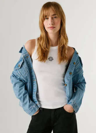 Sleeveless Ribbed Top