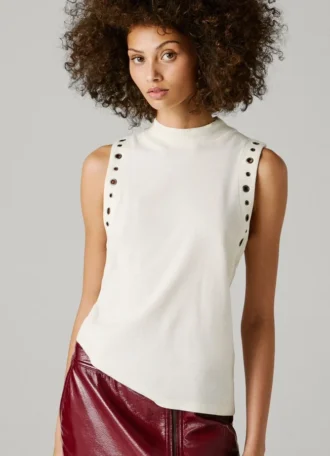 Sleeveless Ribbed Top