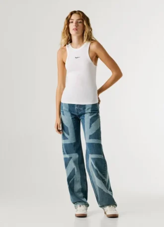 Sleeveless Ribbed Top