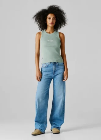 Sleeveless Ribbed Top