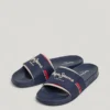 Slider Sandals with Logo