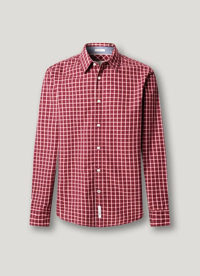 Slim Fit Checked Poplin Shirt Slim Fit Checked Poplin Shirt