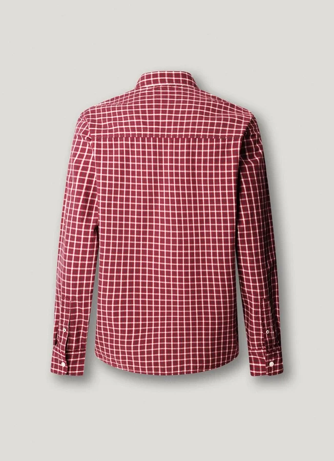 Slim Fit Checked Poplin Shirt Slim Fit Checked Poplin Shirt