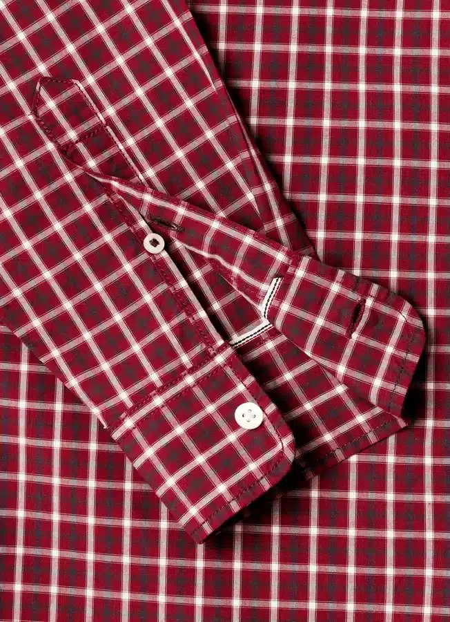 Slim Fit Checked Poplin Shirt Slim Fit Checked Poplin Shirt