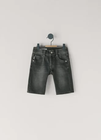 Slim Fit Denim Bermuda Shorts